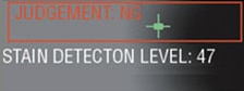 When the gap adjustment = 12 Stain level = 47