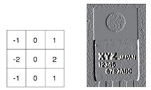 Edge extraction X (X Direction Sobel)