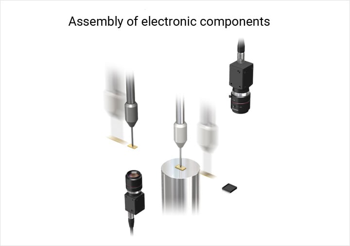 Assembly of electronic components
