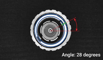 Example 3. Inspections using the circumference area of the edge position Example 3. Inspections using the circumference area of the edge position