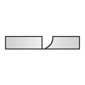 Groove cross-sectional shape: J groove