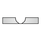 Groove cross-sectional shape: U groove