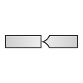 Groove cross-sectional shape: Double-J groove
