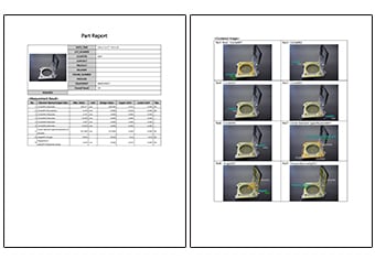 Inspection reports can be created with photos