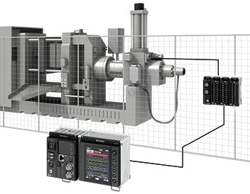 Temperature distribution of dies for die-cast machines