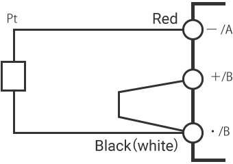 How to wire a two-wire resistance thermometer to a recorder designed to measure a three-wire resistance thermometer