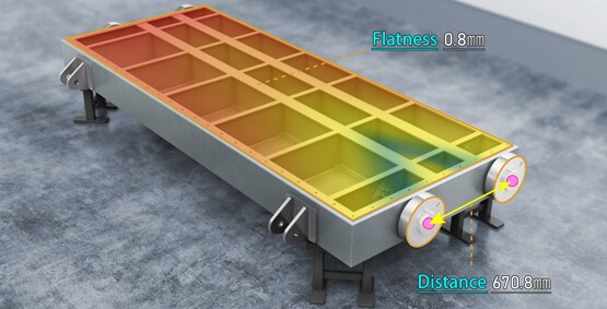 Diameter, flatness