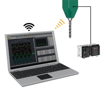 Data collection for processing machine tool run-out and vibration