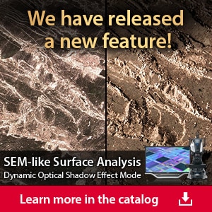 We have released a new feature! SEM-like Surface Analysis, Dynamic Optical Shadow Effect Mode. | [Learn more in the catalog]