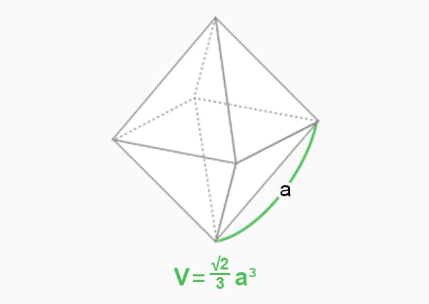 V: volume a: length of one side