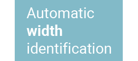 Automatic width identification