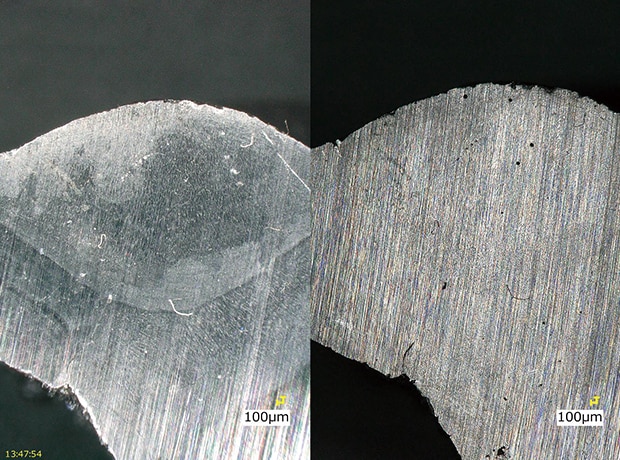 Differences in views of weld penetration