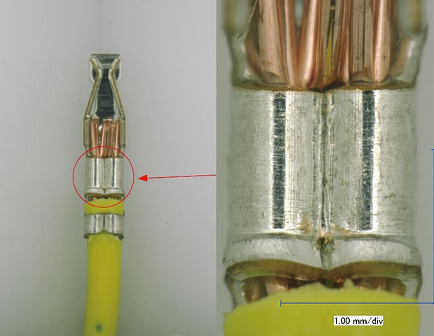 Observation and Quantitative Evaluation of Wiring Harnesses and Crimped Connectors