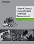 CL-3000 Series New proposal for non-contact thickness measurement