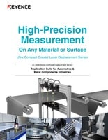 CL-3000 Series Confocal Displacement Sensor: Application Suite for Automotive & Metal Components Industries