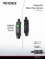 FD-X Series Clamp-on Micro Flow Sensor Catalog