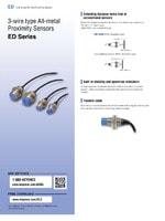 ED Series Built-in Amplifier Proxlmity Sensor for Non-ferrous Metals Catalog