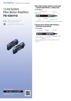 FS-V10 Series Digital Fiber Optic Sensors Catalog