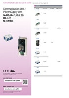 N-R2/R4/UB/L20/BL-U1/U2/N-42/48 Communication Unit Catalog