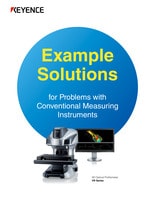 VR Series Example Solutions for Problems with Conventional Measuring Instruments