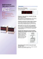 RC2 Compact Electronic Counter, 72 x 72, Multifunctional Preset type Catalog