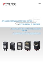 SR-X300/X100/5000/2000/1000 Series MITSUBISHI Q SERIES Connection Guide :Ethernet PLC Link Communication CPU Port