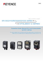 SR-X300/X100/5000/2000/1000 Series MITSUBISHI Q SERIES Connection Guide: Ethernet PLC Link Communication QJ71E71-100 Port