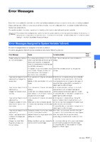 Error Messages -XG-X User's Manual-
