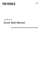 LJ-X8000 Series Quick Setting Manual Ethernet Non-procedural communication