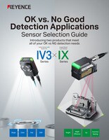 OK vs. No Good Detection Applications Sensor Selection Guide IV3 Series x IX Series