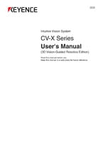 CV-X Series User's Manual [3D Robot Vision Edition]