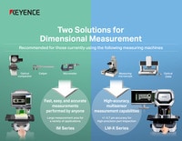 IM/LM-X Series Two Solutions for Dimensional Measurement