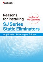 Asked customers, "Why did you introduce the static eliminator, SJ Series?" [Operational benefits]