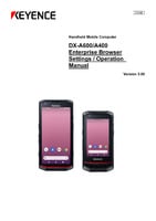 DX-A600/A400 Enterprise Browser Setup and Operation Manual