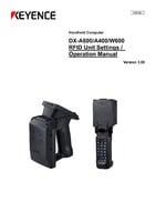 DX-A600/A400/W600 RFID Unit setting/Operation manual