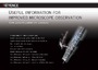 Useful information for improved microscope observation Zoom lenses & Illumination techniques