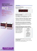 RC2 Compact Electronic Counter, 72 x 72, Multifunctional Preset type Catalog