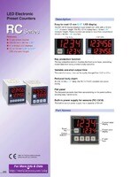 RC Series LCD Display Electronic Preset Counter Catalog