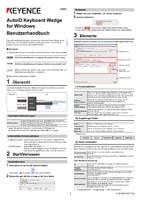AutoID Keyboard Wedge User's Manual for Windows (German)