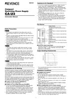 CA-U3 Instruction Manual (English)