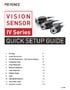 IV Series VISION SENSOR QUICK SETUP GUIDE