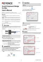 AutoID Keyboard Wedge Users Manual for Mac (English)
