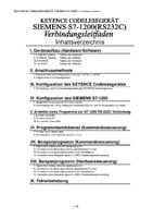 BL-1300/SR-600 Series × SIEMENS S7-1200 RS-232C Connection Guide (German)