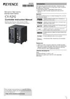 CV-X290 Controller Instruction Manual (English)