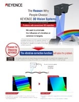 The Reason Why People Choose KEYENCE 3D Vision Systems [The vibration correction function]