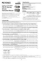 FD-R Series IO-Link Instruction Manual