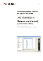 XG-7000 Series XG VisionEditor Reference Manual Control/Data Edition