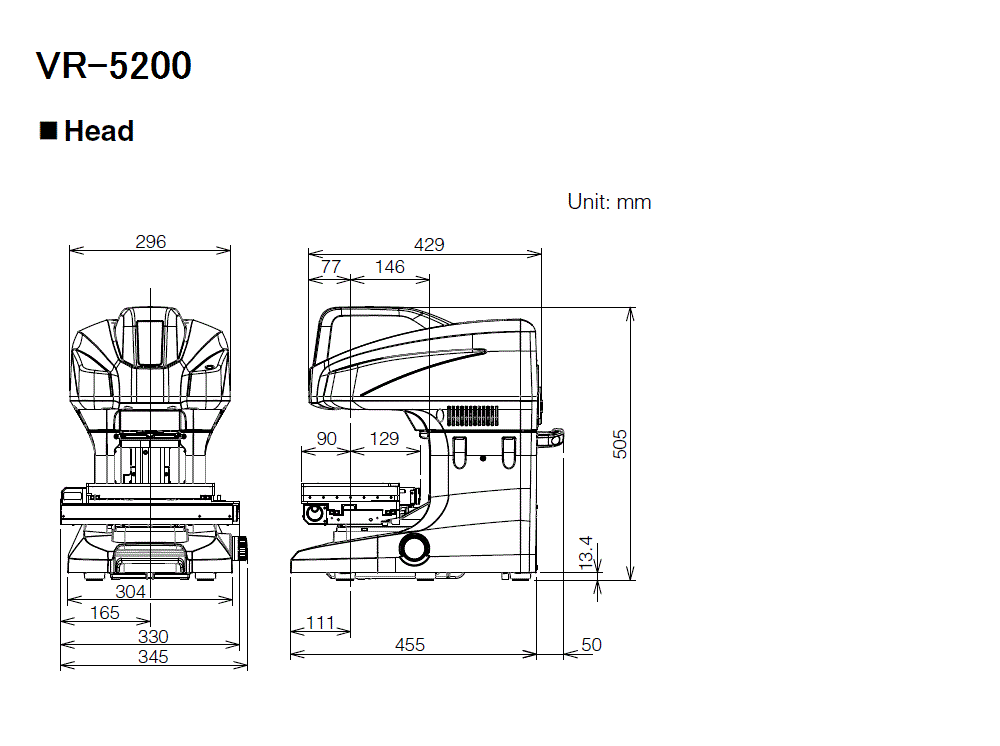 VR-5200 Dimension