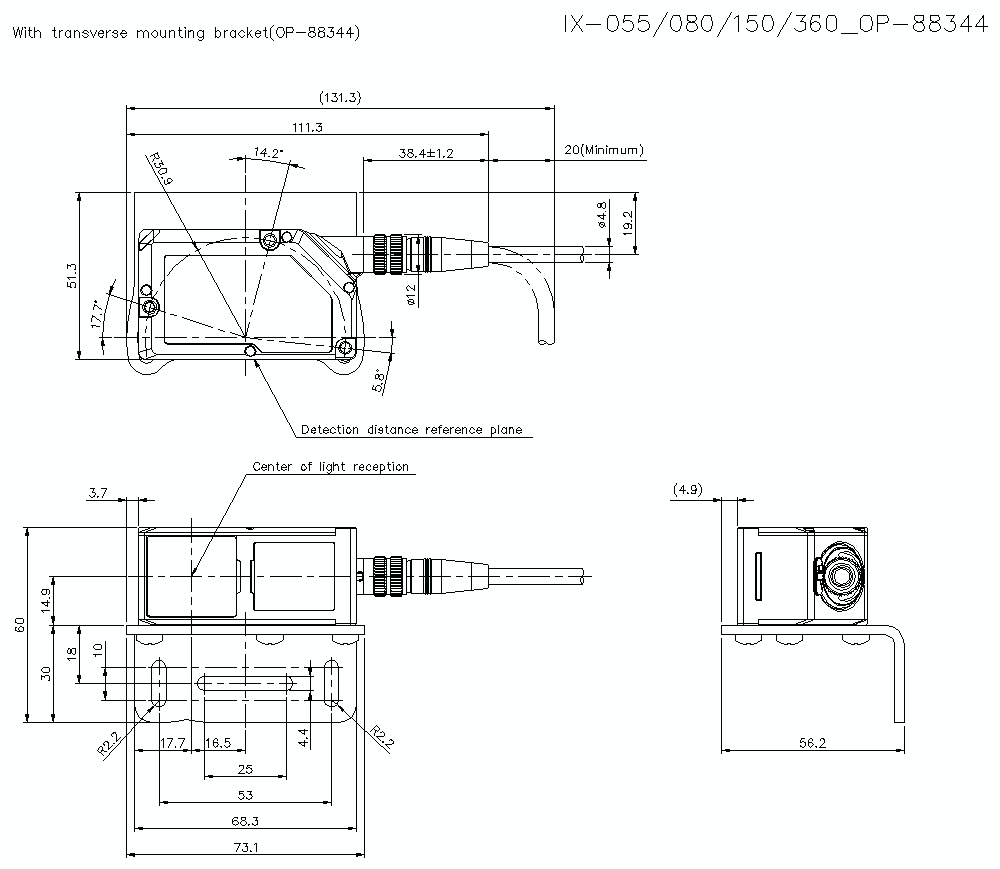 IX-HEAD/OP/88344 Dimension