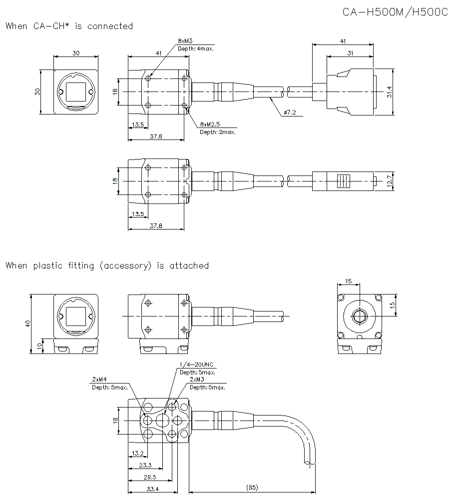 CA-H500C/M Dimension